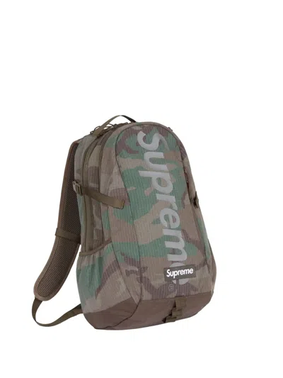 Supreme Camouflage Backpack In Yellow