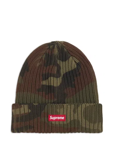 Supreme Camouflage Beanie In Pattern