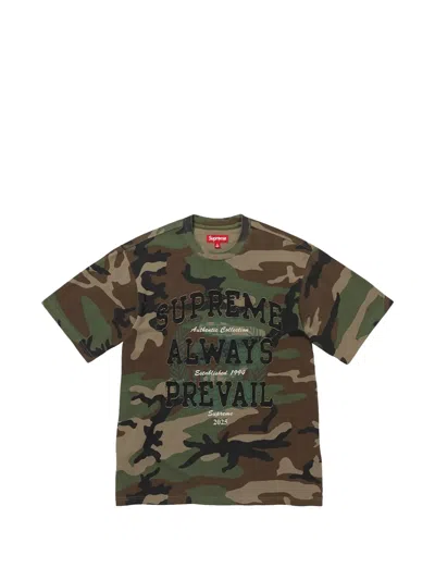 Supreme Camouflage Short-sleeve T-shirt In Multi