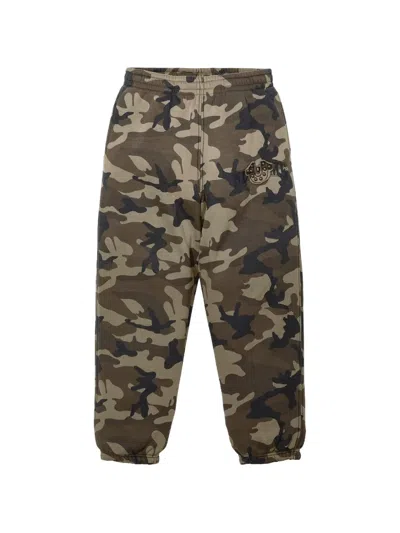 Supreme Camouflage Track Pants In Brown