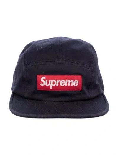 Pre-owned Supreme Camp Cap In Blue