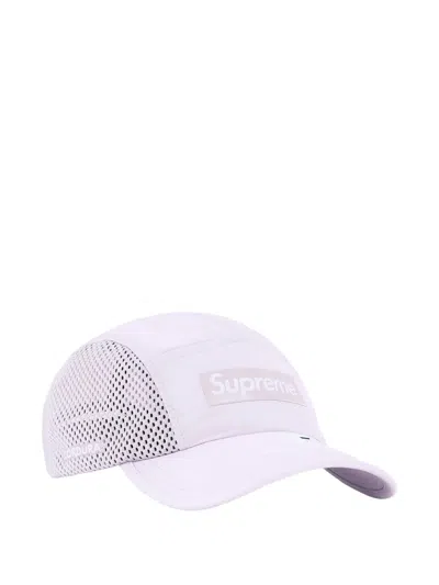 Supreme Camp Mesh-panel Cap In Purple