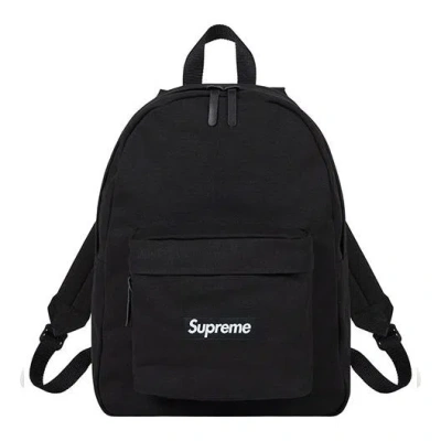 Supreme Canvas Backpack 'black White'