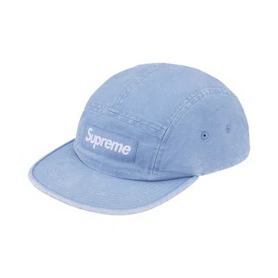 Pre-owned Supreme Canvas Camp Cap 'blue' | Men's Size Onesize