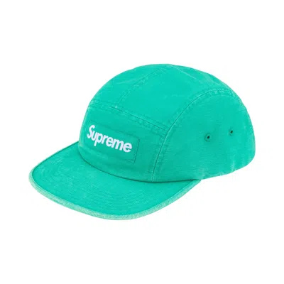 Pre-owned Supreme Canvas Camp Cap 'teal' | Men's Size Onesize In Blue