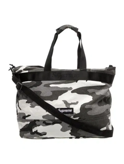 Pre-owned Supreme Canvas Tote In Grey