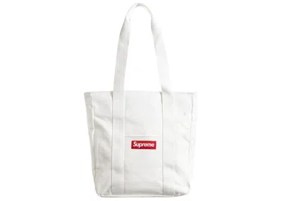 Pre-owned Supreme Canvas Tote In White