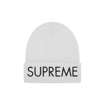 Pre-owned Supreme Capital Beanie 'ash Grey'