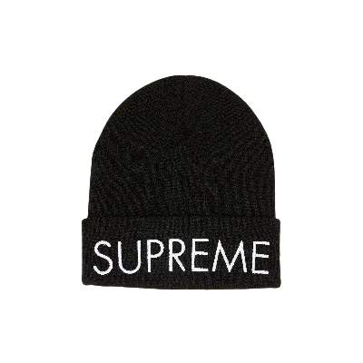 Pre-owned Supreme Capital Beanie 'black'
