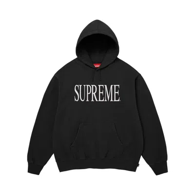 Pre-owned Supreme Capital Hooded Sweatshirt 'black' | Men's Size M
