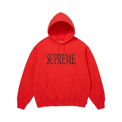 Pre-owned Supreme Capital Hooded Sweatshirt 'dark Orange' | Men's Size L