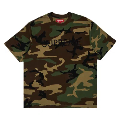 Pre-owned Supreme Capital Short-sleeve Top 'woodland Camo' | Multi-color | Men's Size S