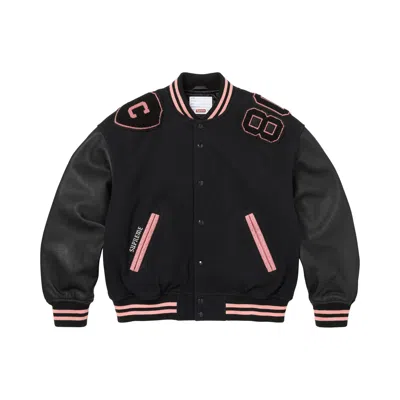 Pre-owned Supreme Captains Varsity Jacket 'black' | Men's Size S