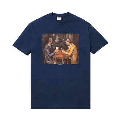 Pre-owned Supreme Cards Tee 'navy' | Blue | Men's Size S