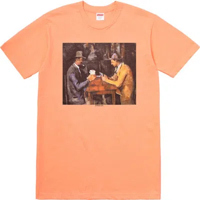 Pre-owned Supreme Cards Tee Shirt In Peach