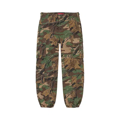 Pre-owned Supreme Cargo Pant 'branch Woodland Camo' In Multi-color