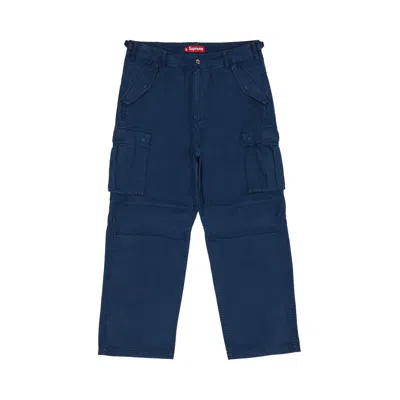 Pre-owned Supreme Cargo Pant 'navy' In Blue