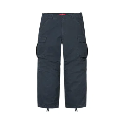 Pre-owned Supreme Cargo Pant 'navy' | Blue | Men's Size 38