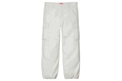 Pre-owned Supreme Cargo Pant (ss24) Stone In White