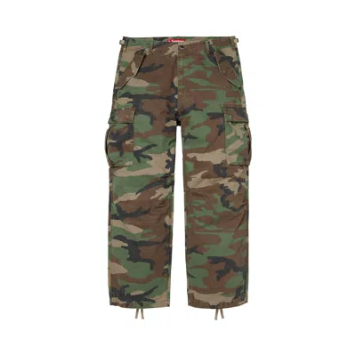 Pre-owned Supreme Cargo Pant 'woodland Camo' | Green | Men's Size 36