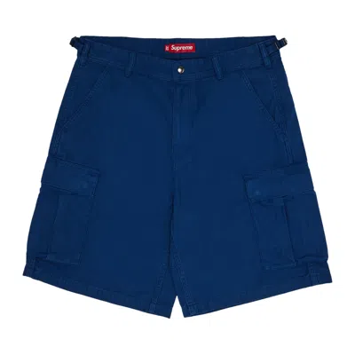 Pre-owned Supreme Cargo Short 'dark Royal' | Blue | Men's Size 32
