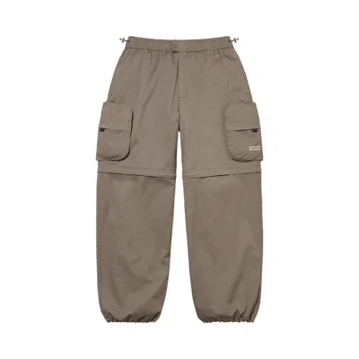 Pre-owned Supreme Cargo Zip-off Cinch Pant 'grey'