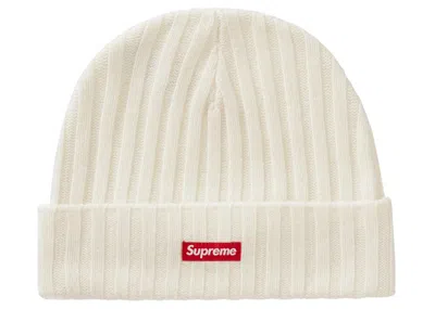 Pre-owned Supreme Cashmere Beanie (fw20) In White