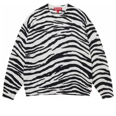 Supreme Cashmere Sweater 'white Black'