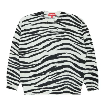 Pre-owned Supreme Cashmere Sweater 'zebra' In Multi-color