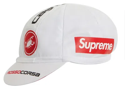 Pre-owned Supreme Castelli Cycling Cap In White