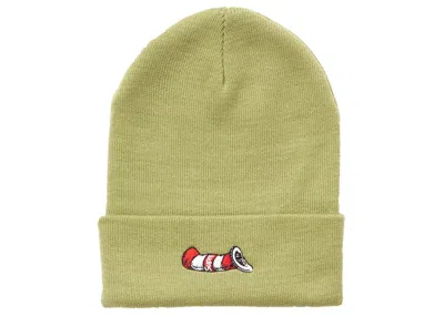 Pre-owned Supreme Cat In The Hat Beanie In Light Olive