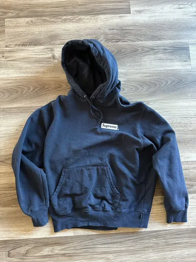 Pre-owned Supreme Cat Woman Hooded Sweatshirt Navy Size Medium