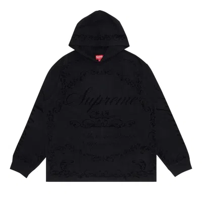 Pre-owned Supreme Celebr� Hooded Long-sleeve Top 'black'