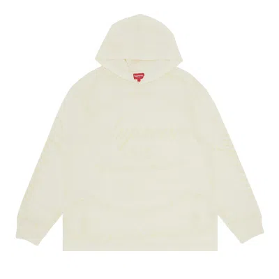 Pre-owned Supreme Celebr� Hooded Long-sleeve Top 'white'