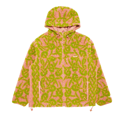 Pre-owned Supreme Celtic Knot Reversible Windstopper Fleece Hooded Jacket 'dusty Pink'