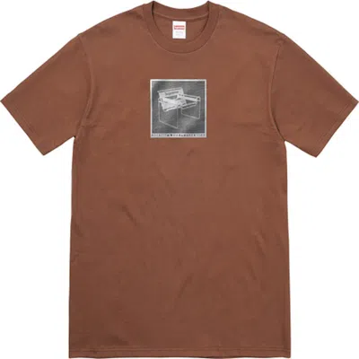 Pre-owned Supreme Chair Tee Shirt In Brown