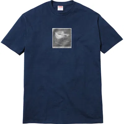 Pre-owned Supreme Chair Tee Shirt In Navy Blue