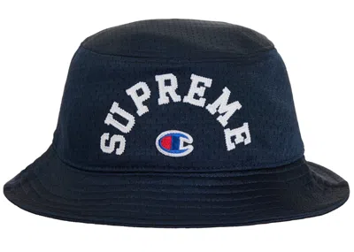 Pre-owned Supreme Champion Mesh Crusher Hat In Navy Blue