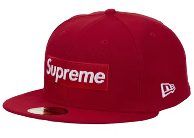 Pre-owned Supreme Championship Box Logo New Era 59fifty Hat In Red
