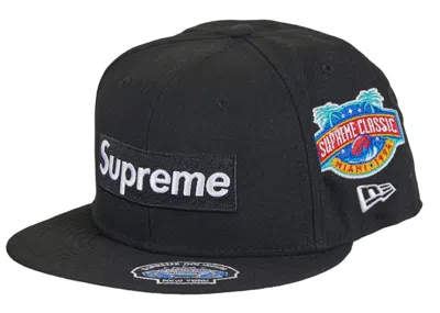 Pre-owned Supreme Championships Box Logo New Era Fitted Hat In Black
