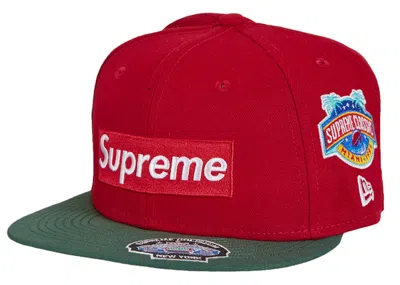 Pre-owned Supreme Championships Box Logo New Era Fitted Hat In Red