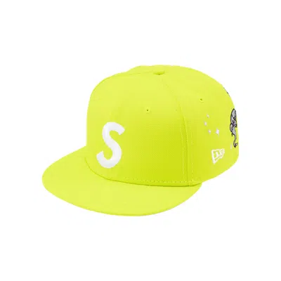 Pre-owned Supreme Characters S Logo New Era 'neon Green' | Men's Size 7.125