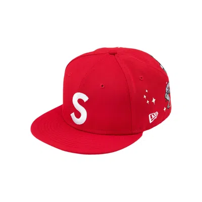 Pre-owned Supreme Characters S Logo New Era 'red' | Men's Size 7.125