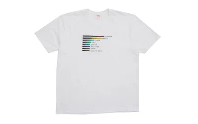 Pre-owned Supreme Chart Tee Shirt In White
