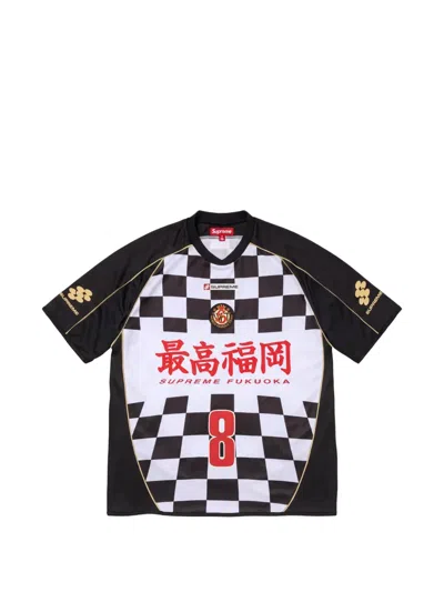 Supreme Checkerboard Soccer Jersey In Transparent