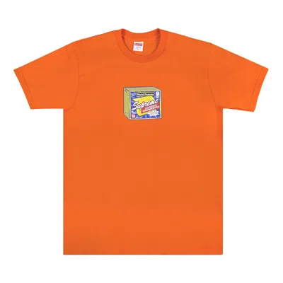 Pre-owned Supreme Cheese Tee 'orange' | Men's Size M