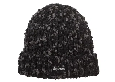 Pre-owned Supreme Chenille Beanie In Black
