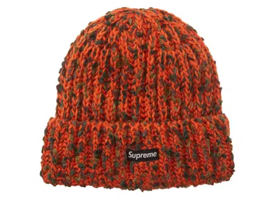 Pre-owned Supreme Chenille Beanie In Orange