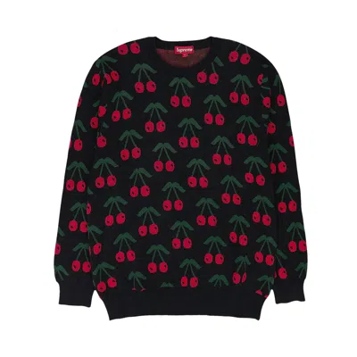 Pre-owned Supreme Cherry Crewneck 'black' | Men's Size M