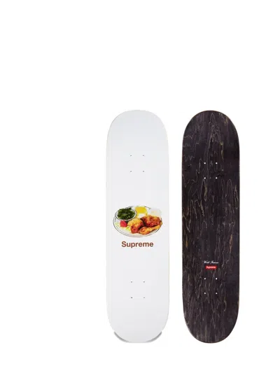 Supreme Chicken Dinner Skateboard Deck In Black
